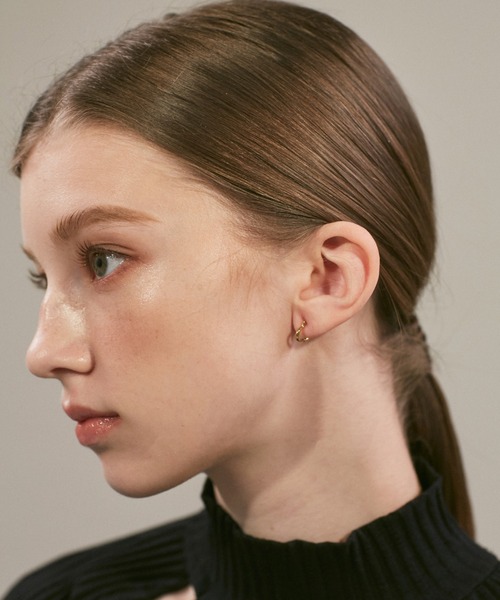 ciite' surgical stainless（シーテサージカルステンレス）の「【 金属アレルギー対応 】 ミニハートフープピアス サージカルステンレス 316L（ピアス（両耳用）・レディース・シルバー/ゴールド・FREE）」の4枚目の写真