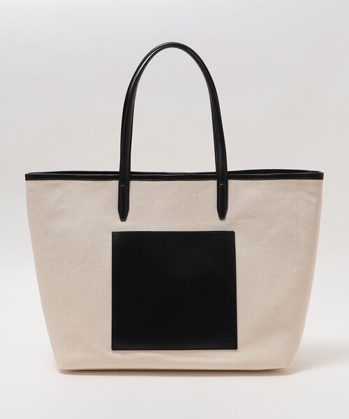 SHIPS(シップス)の「SHIPS: コットン キャンバス トートバッグ(トートバッグ・メンズ・ベージュ/グリーン/ナチュラル/カーキ・ONE SIZE)」の2枚目の写真