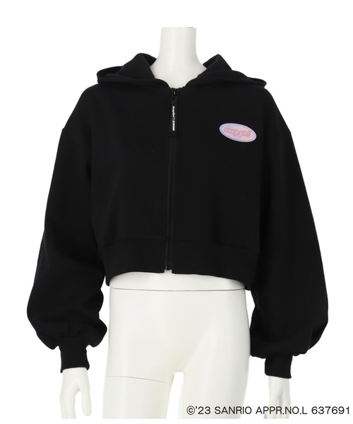 ANAP GｉRL（アナップガール）の「ANAPGIRL×クロミクロップドパーカー（パーカー・キッズ・ブラック/ラベンダー・S/M/XS）」の18枚目の写真