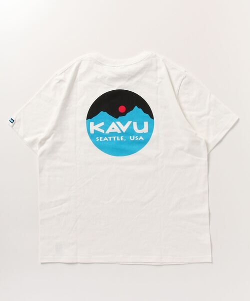 KAVU(カブー)の「KAVU/カブー Mountain Logo Tee/マウンテンロゴティー(Tシャツ/カットソー・メンズ・ホワイト/ヘザーグレー/ネイビー・LARGE/MEDIUM/X-LARGE)」の5枚目の写真