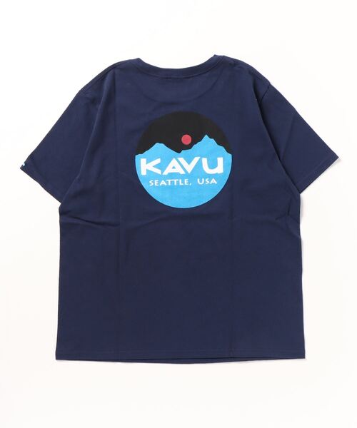 KAVU(カブー)の「KAVU/カブー Mountain Logo Tee/マウンテンロゴティー(Tシャツ/カットソー・メンズ・ホワイト/ヘザーグレー/ネイビー・LARGE/MEDIUM/X-LARGE)」の6枚目の写真