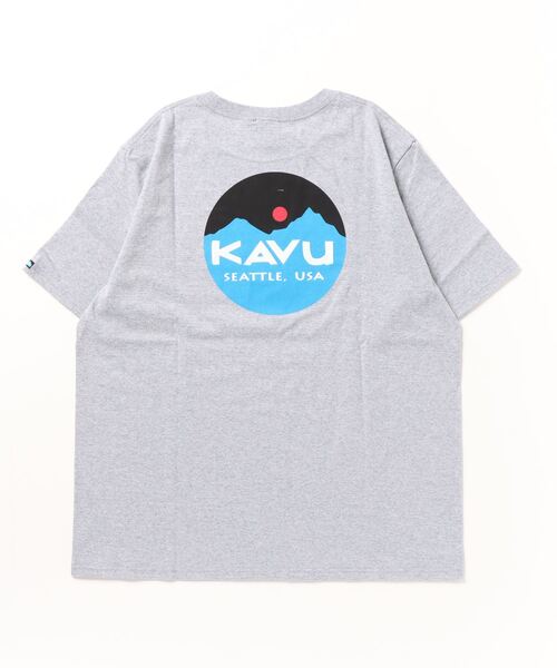 KAVU(カブー)の「KAVU/カブー Mountain Logo Tee/マウンテンロゴティー(Tシャツ/カットソー・メンズ・ホワイト/ヘザーグレー/ネイビー・LARGE/MEDIUM/X-LARGE)」の4枚目の写真