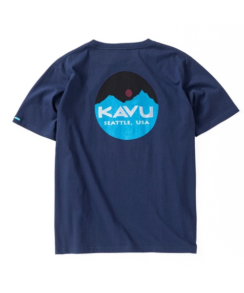 KAVU(カブー)の「KAVU/カブー Mountain Logo Tee/マウンテンロゴティー(Tシャツ/カットソー・メンズ・ホワイト/ヘザーグレー/ネイビー・LARGE/MEDIUM/X-LARGE)」の3枚目の写真