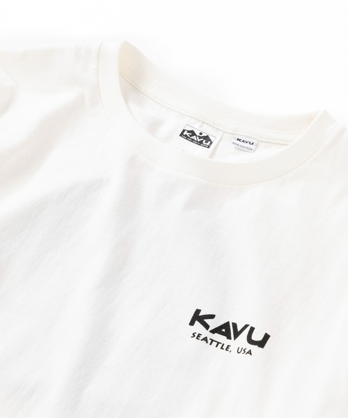 KAVU(カブー)の「KAVU/カブー Mountain Logo Tee/マウンテンロゴティー(Tシャツ/カットソー・メンズ・ホワイト/ヘザーグレー/ネイビー・LARGE/MEDIUM/X-LARGE)」の10枚目の写真