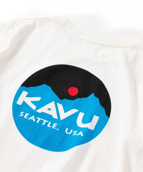 KAVU(カブー)の「KAVU/カブー Mountain Logo Tee/マウンテンロゴティー(Tシャツ/カットソー・メンズ・ホワイト/ヘザーグレー/ネイビー・LARGE/MEDIUM/X-LARGE)」の11枚目の写真