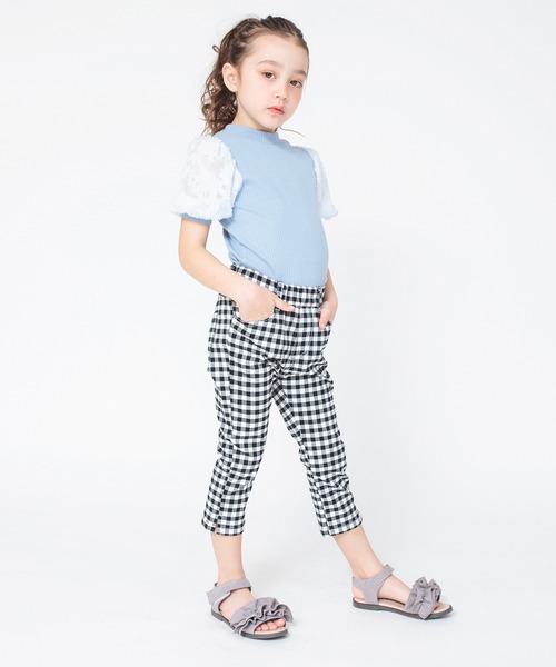 BRANSHES（ブランシェス）の「プレミアムストレッチカプリパンツ（デニムパンツ・キッズ・ネイビー/ブラック/ブルー・140/130/110/100/120/150/90）」の13枚目の写真