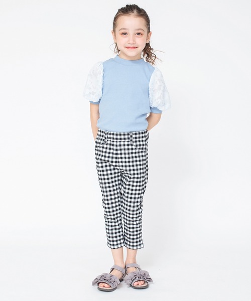 BRANSHES（ブランシェス）の「プレミアムストレッチカプリパンツ（デニムパンツ・キッズ・ネイビー/ブラック/ブルー・140/130/110/100/120/150/90）」の7枚目の写真