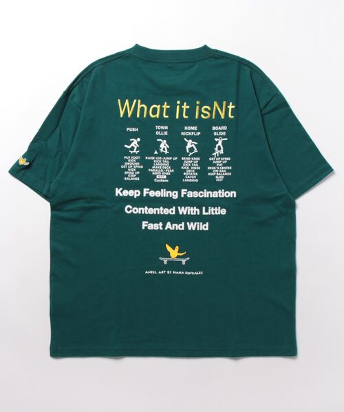 (What it isNt)ART BY MARKGONZALES(ワットイットイズント)の「【(What it isNt)】グラフィックプリントT(Tシャツ/カットソー・メンズ・ホワイト×ブラック/グリーン/サックスブルー/ブラック/イエロー/ホワイト・S/XL/M/L)」の8枚目の写真