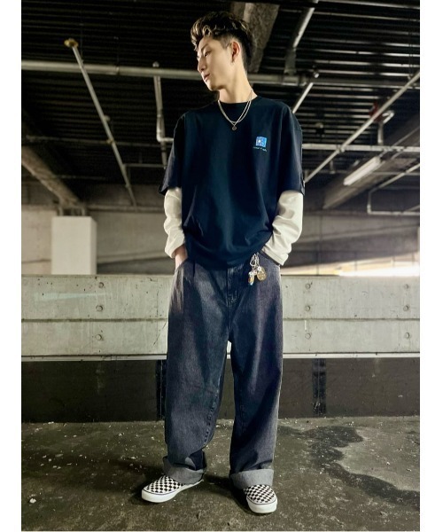 (What it isNt)ART BY MARKGONZALES(ワットイットイズント)の「【(What it isNt)】グラフィックプリントT(Tシャツ/カットソー・メンズ・ホワイト×ブラック/グリーン/サックスブルー/ブラック/イエロー/ホワイト・S/XL/M/L)」の16枚目の写真