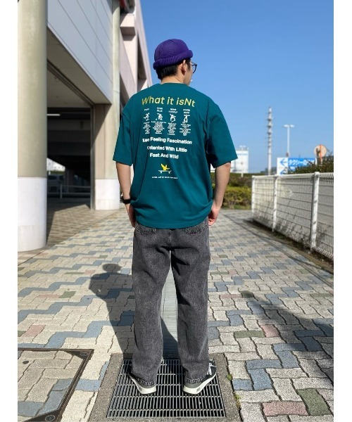 (What it isNt)ART BY MARKGONZALES(ワットイットイズント)の「【(What it isNt)】グラフィックプリントT(Tシャツ/カットソー・メンズ・ホワイト×ブラック/グリーン/サックスブルー/ブラック/イエロー/ホワイト・S/XL/M/L)」の17枚目の写真