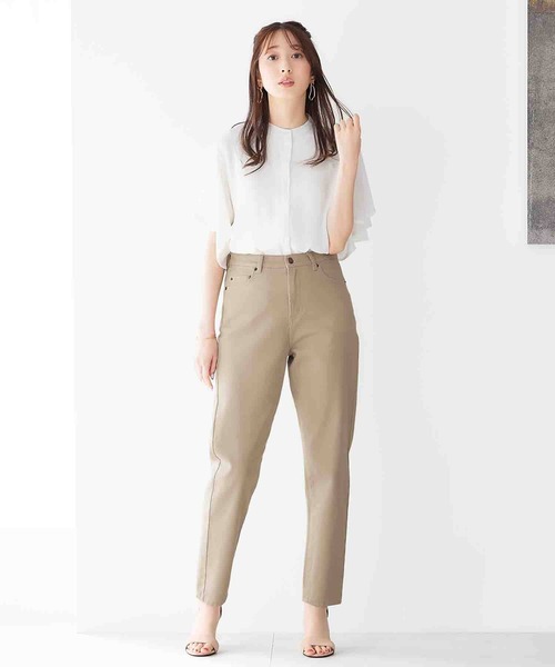 alotta（アロッタ）の「テーパードパンツ（その他パンツ・レディース・オフホワイト/ベージュ/ダークネイビー/ネイビー/グリーン/ブラック/ピンク・X-LARGE/SMALL/XX-LARGE/XXXX-LARGE/XXX-LARGE/LARGE/MEDIUM）」の11枚目の写真