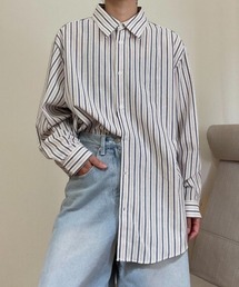 Stripe loose shirt