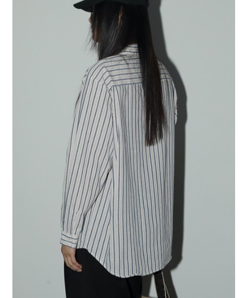 AMAIL（アマイル）の「Stripe loose shirt（シャツ/ブラウス・レディース・ストライプ・FREE）」の2枚目の写真