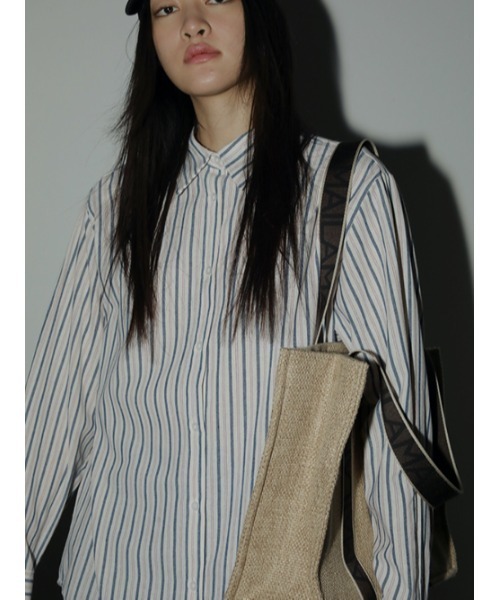 AMAIL（アマイル）の「Stripe loose shirt（シャツ/ブラウス・レディース・ストライプ・FREE）」の5枚目の写真