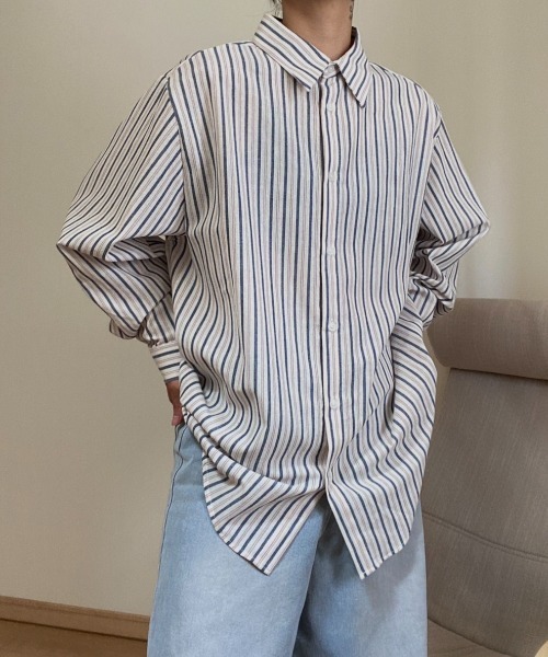 AMAIL（アマイル）の「Stripe loose shirt（シャツ/ブラウス・レディース・ストライプ・FREE）」の13枚目の写真