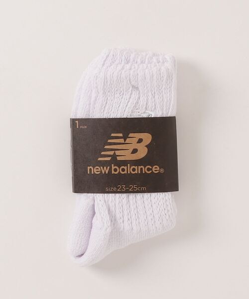 NEW BALANCE（ニューバランス）の「コンフォートミッドソックス（ソックス/靴下・メンズ・ホワイト/ブラック・LARGE/MEDIUM）」の7枚目の写真