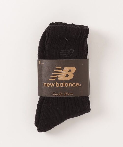 NEW BALANCE（ニューバランス）の「コンフォートミッドソックス（ソックス/靴下・メンズ・ホワイト/ブラック・LARGE/MEDIUM）」の3枚目の写真