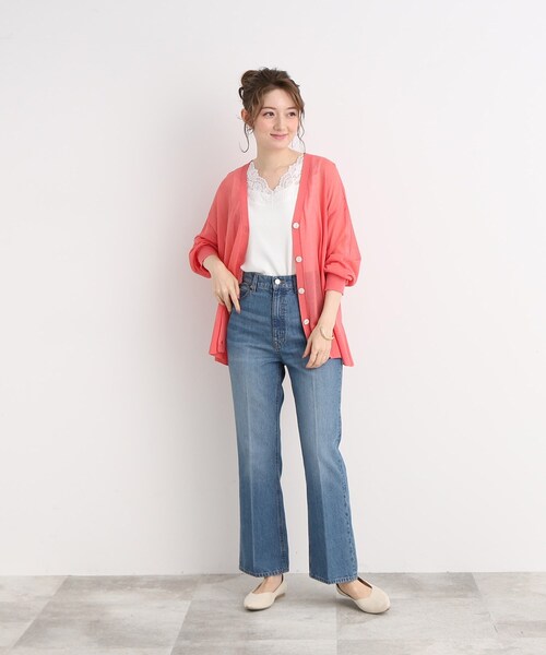 DRESKIP（ドレスキップ）の「◆【吸水速乾】インナーもかわいく! 衿レースタンクトップ（タンクトップ・レディース・ブラック/オフホワイト/サンドベージュ・02/03/04）」の5枚目の写真