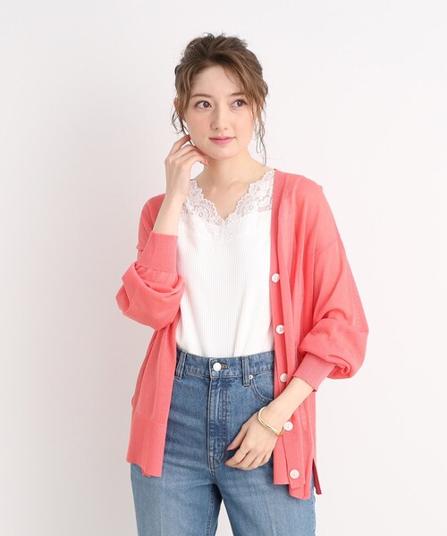 DRESKIP（ドレスキップ）の「◆【吸水速乾】インナーもかわいく! 衿レースタンクトップ（タンクトップ・レディース・ブラック/オフホワイト/サンドベージュ・02/03/04）」の10枚目の写真