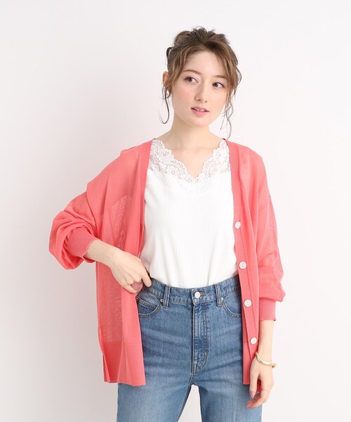 DRESKIP（ドレスキップ）の「◆【吸水速乾】インナーもかわいく! 衿レースタンクトップ（タンクトップ・レディース・ブラック/オフホワイト/サンドベージュ・02/03/04）」の11枚目の写真