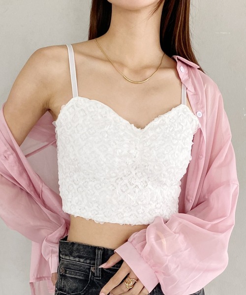 セール】フラワージャガードキャミソール（キャミソール）｜United