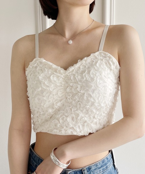 セール】フラワージャガードキャミソール（キャミソール）｜United