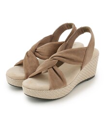 SHOO・LA・RUE | やわらかひねりウェッジサンダル(サンダル)