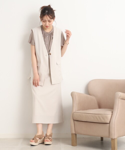 SHOO・LA・RUE（シューラルー）の「◆やわらかひねりウェッジサンダル（サンダル・レディース・チョコ/ベージュ/イエロー・35/45）」の12枚目の写真