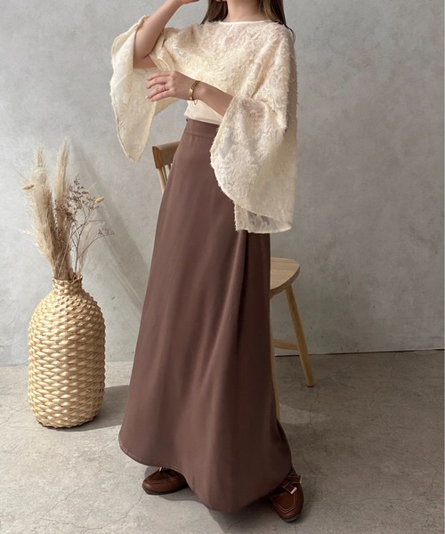 apres jour clair（アプレジュールクレア）の「【apres jour clair】2WAYジャガードトップス【ZOZOTOWN限定アイテム】（シャツ/ブラウス・レディース・ブラウン系その他/アイボリー・フリー/X-LARGE）」の16枚目の写真