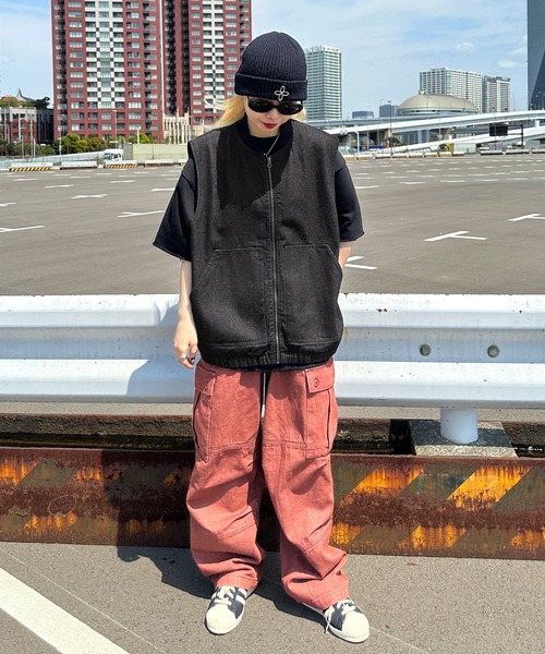 sedacle（セダクル）の「ビッグポケットワークベスト（ベスト・メンズ・カーキ/ブラウン/ブラック・LARGE/MEDIUM）」の8枚目の写真