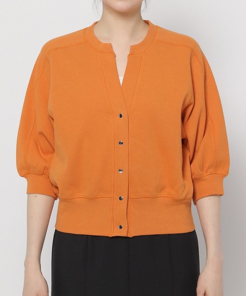 LOWRYS FARM（ローリーズファーム）の「カットカーディガン５Ｓ　904377（カーディガン/ボレロ・レディース・アイボリー/オレンジ/グレー/ブラック・FREE）」の12枚目の写真