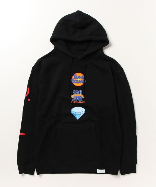 Diamond SUPPLY CO.(ダイアモンドサプライ)の「Diamond Supply Co./ダイアモンド オーバーサイズ バックプリントパーカー D21DMPF304(パーカー・メンズ・ブルー/ブラック・M/XL/L)」の7枚目の写真