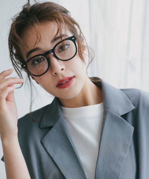 DONOBAN(ドノバン)の「【UVカット率 99%以上】 ボスリントンメガネ(メガネ・レディース・ブラウン/ブラック系その他/ブラック/ブラウン系その他・ONESIZE)」の3枚目の写真