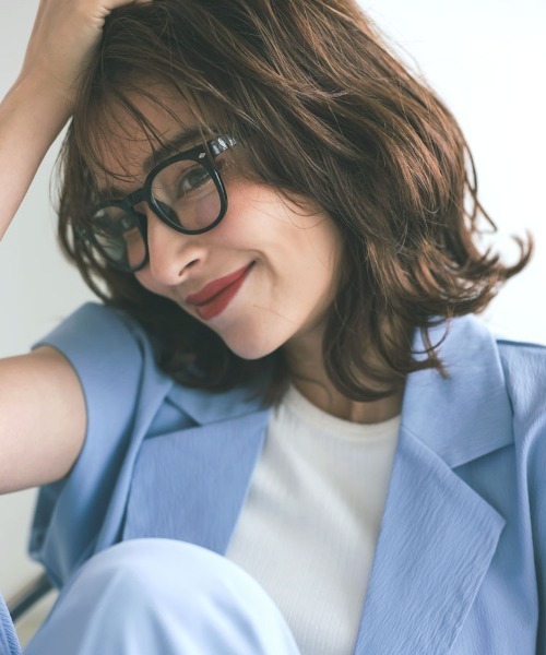 DONOBAN(ドノバン)の「【UVカット率 99%以上】 ボスリントンメガネ(メガネ・レディース・ブラウン/ブラック系その他/ブラック/ブラウン系その他・ONESIZE)」の2枚目の写真