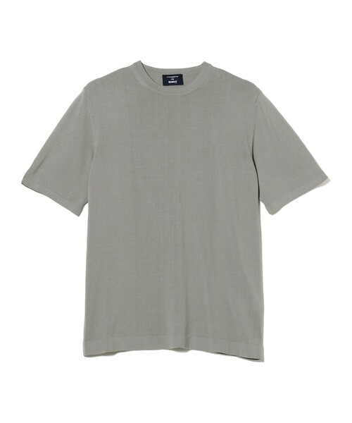 MORGANO（モルガーノ）の「MORGANO × BEAMS F / 別注 クルーネック ニット（Tシャツ/カットソー・メンズ・シルバー/ミント/ブルー系その他3・48/50/46）」の5枚目の写真