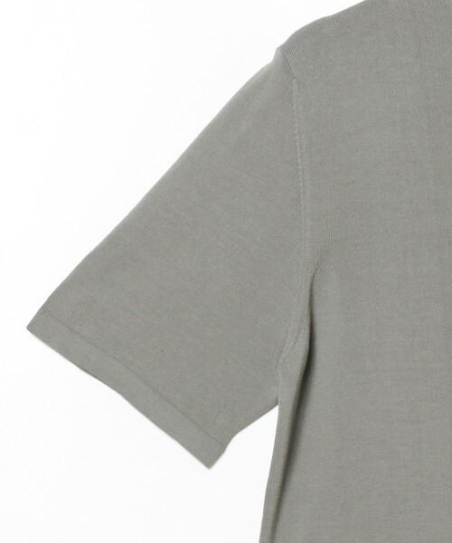 MORGANO（モルガーノ）の「MORGANO × BEAMS F / 別注 クルーネック ニット（Tシャツ/カットソー・メンズ・シルバー/ミント/ブルー系その他3・48/50/46）」の7枚目の写真