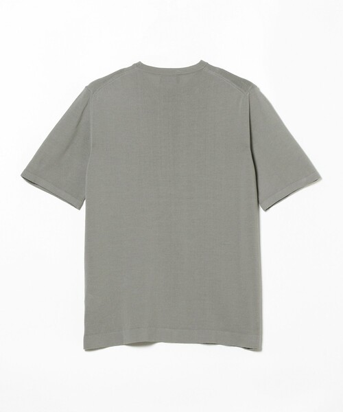 MORGANO（モルガーノ）の「MORGANO × BEAMS F / 別注 クルーネック ニット（Tシャツ/カットソー・メンズ・シルバー/ミント/ブルー系その他3・48/50/46）」の9枚目の写真