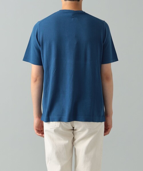 MORGANO（モルガーノ）の「MORGANO × BEAMS F / 別注 クルーネック ニット（Tシャツ/カットソー・メンズ・シルバー/ミント/ブルー系その他3・48/50/46）」の21枚目の写真