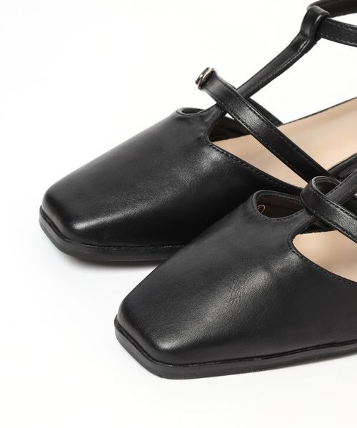 mysty woman（ミスティウーマン）の「Ｔストラップパンプス 199976（パンプス・レディース・オフホワイト/ブラック・MEDIUM/LARGE）」の16枚目の写真