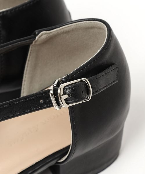 mysty woman（ミスティウーマン）の「Ｔストラップパンプス 199976（パンプス・レディース・オフホワイト/ブラック・MEDIUM/LARGE）」の20枚目の写真