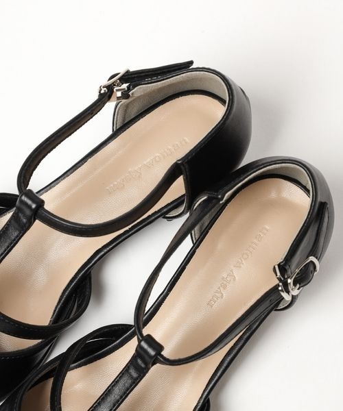 mysty woman（ミスティウーマン）の「Ｔストラップパンプス 199976（パンプス・レディース・オフホワイト/ブラック・MEDIUM/LARGE）」の21枚目の写真