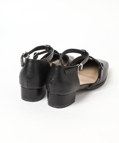 mysty woman（ミスティウーマン）の「Ｔストラップパンプス 199976（パンプス・レディース・オフホワイト/ブラック・MEDIUM/LARGE）」の14枚目の写真