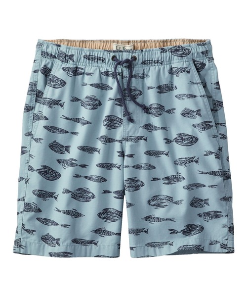 L.L.Bean（エルエルビーン）の「ドック・ショーツ、8インチ　プリント 米国フィット・レギュラー（その他パンツ・メンズ・ダークオリーブ/ブルー系その他・SMALL/MEDIUM/LARGE）」の2枚目の写真