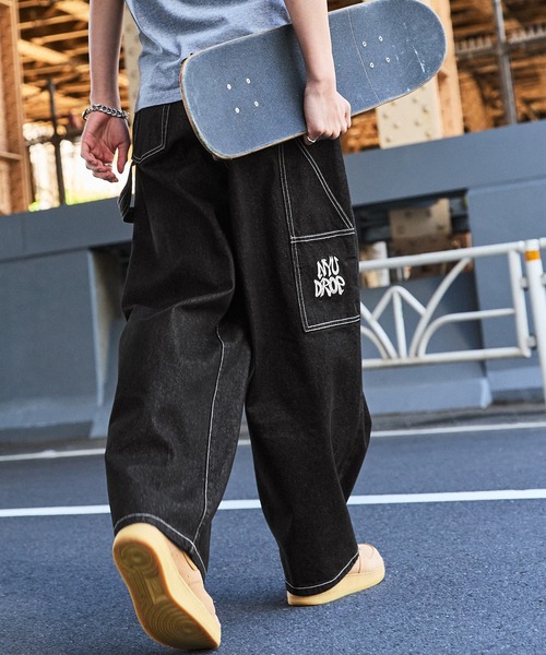 NYUDROP（ニュードロップ）の「【NYUDROP】LOGO PAINTER DENIM PANTS
