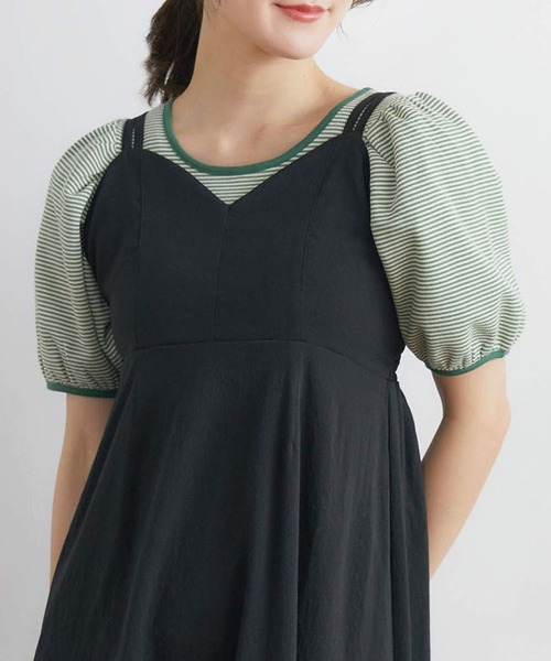 RETRO GIRL（レトロガール）の「２WAYカノコボーダーTee（Tシャツ/カットソー・レディース・ブルー系その他3/ブラック系その他3/グリーン系その他3・FREE）」の3枚目の写真