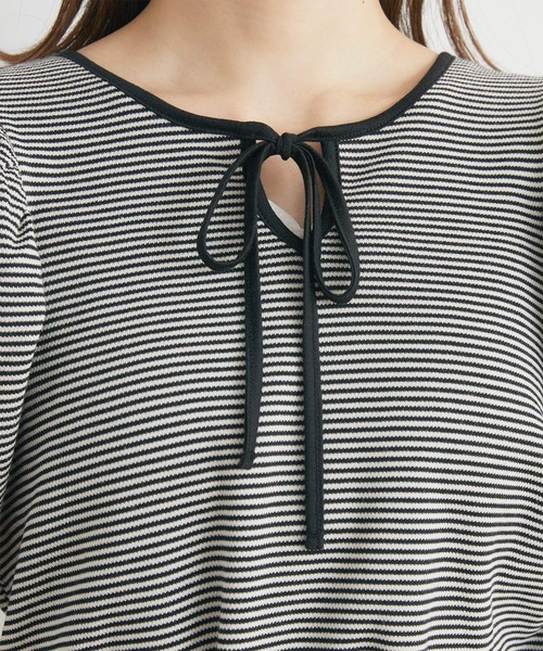 RETRO GIRL（レトロガール）の「２WAYカノコボーダーTee（Tシャツ/カットソー・レディース・ブルー系その他3/ブラック系その他3/グリーン系その他3・FREE）」の21枚目の写真