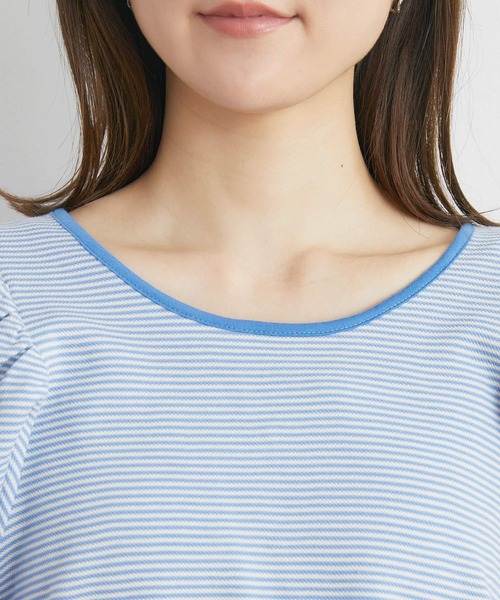 RETRO GIRL（レトロガール）の「２WAYカノコボーダーTee（Tシャツ/カットソー・レディース・ブルー系その他3/ブラック系その他3/グリーン系その他3・FREE）」の11枚目の写真