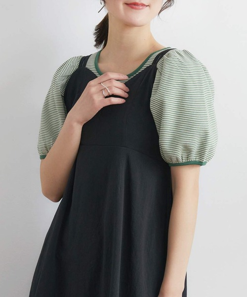 RETRO GIRL（レトロガール）の「２WAYカノコボーダーTee（Tシャツ/カットソー・レディース・ブルー系その他3/ブラック系その他3/グリーン系その他3・FREE）」の22枚目の写真