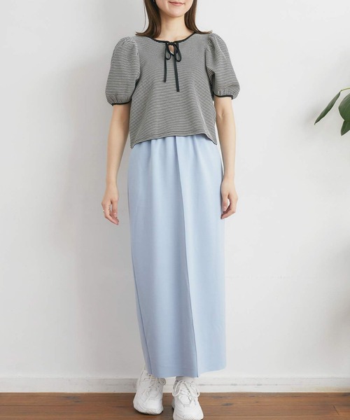 RETRO GIRL（レトロガール）の「２WAYカノコボーダーTee（Tシャツ/カットソー・レディース・ブルー系その他3/ブラック系その他3/グリーン系その他3・FREE）」の17枚目の写真