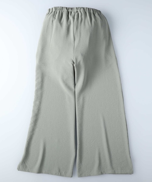 HONEYSUCKLE ROSE（ハニーサックルローズ）の「【接触冷感】【HONEYSUCKLE ROSE】サラサラスリットイージーパンツ（その他パンツ・レディース・カーキブラウン/ブラック・M-L）」の19枚目の写真
